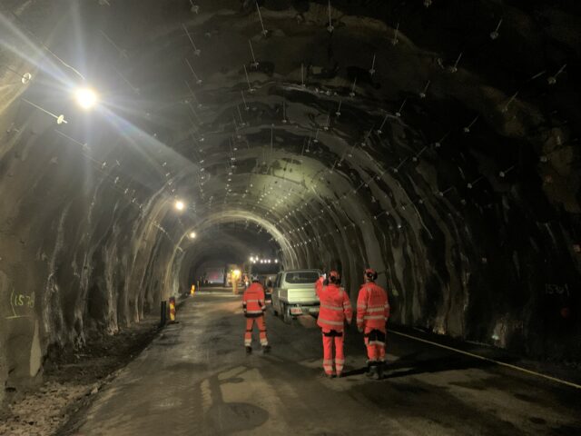 Miljøvennlig innkledning på E16-tunnel