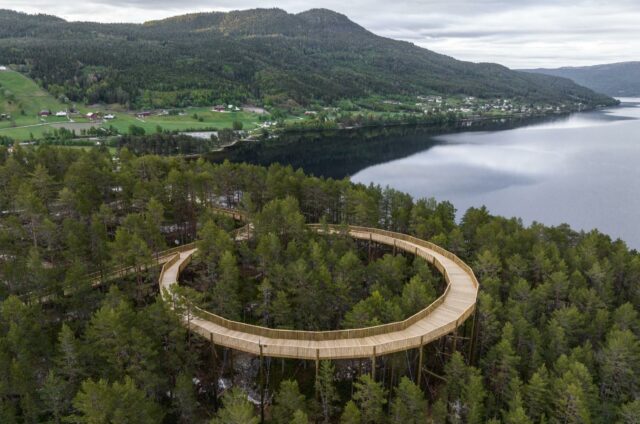 Dansk arkitektur sørger for unik tretoppvandring i Hamaren Aktivitetspark