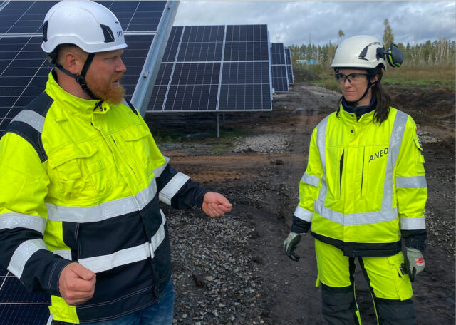 Aneos første storskala solpark i Gislaved nærmer seg produksjonsstart