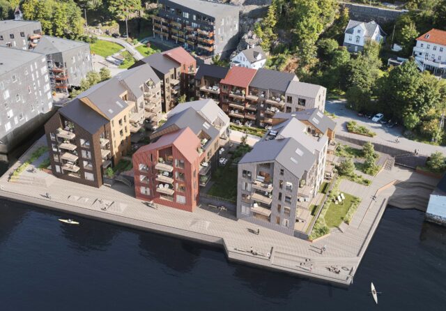 LAB Entreprenør bygger 77 leiligheter i Bergen