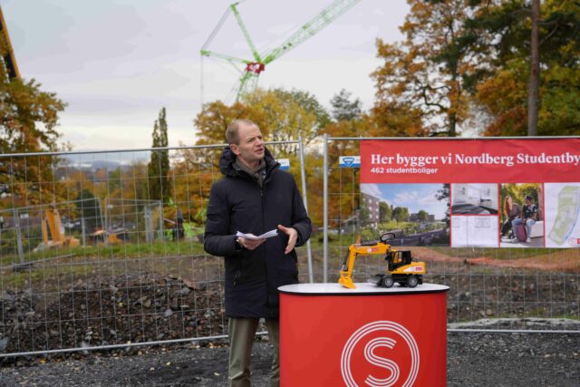 Markerte byggestart for 462 nye studentboliger på Nordberg i Oslo