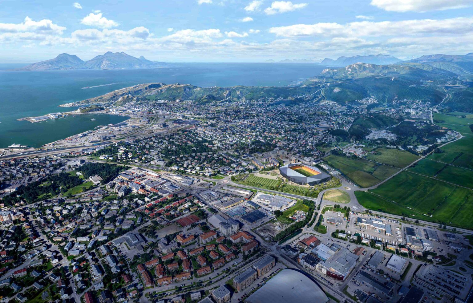 Nordic Office of Architecture designer FK Bodø/Glimts nye stadion ...