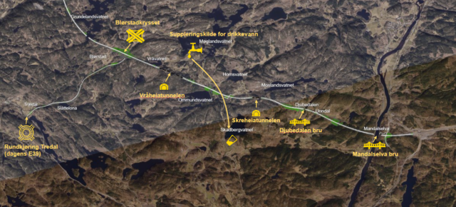Prosjekt nye E39 Mandal-Blørstad starter som planlagt