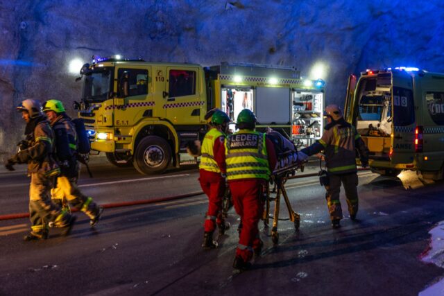 Skal øve på ulykkeshåndtering i Follotunnelen