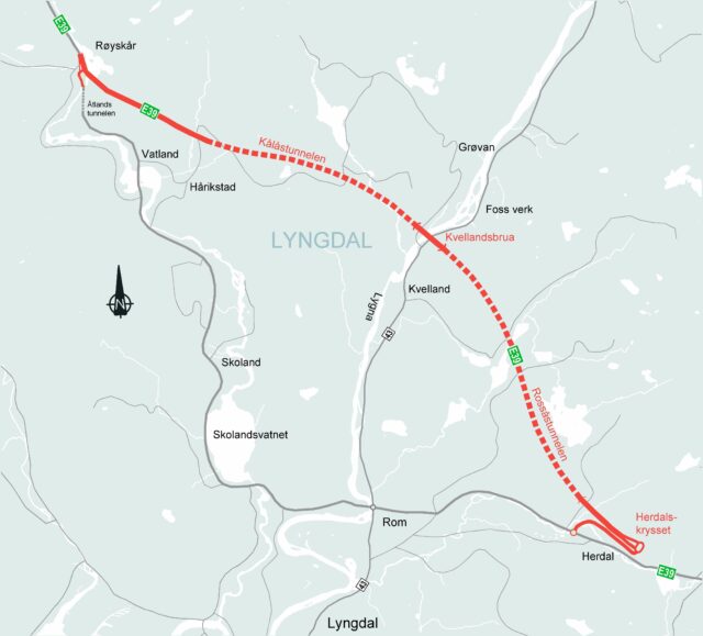 Nye Veier åpner nybygd E39-strekning gjennom Lyngdal for trafikk