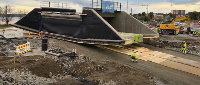 NCC med spektakulært kulvert-løft på Hamar