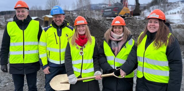 Markerte at byggingen av Sagatangen helsehus er i gang