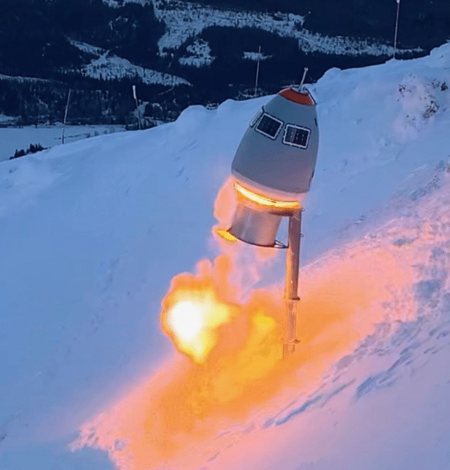 24 gasstårn sørger for skredsikring