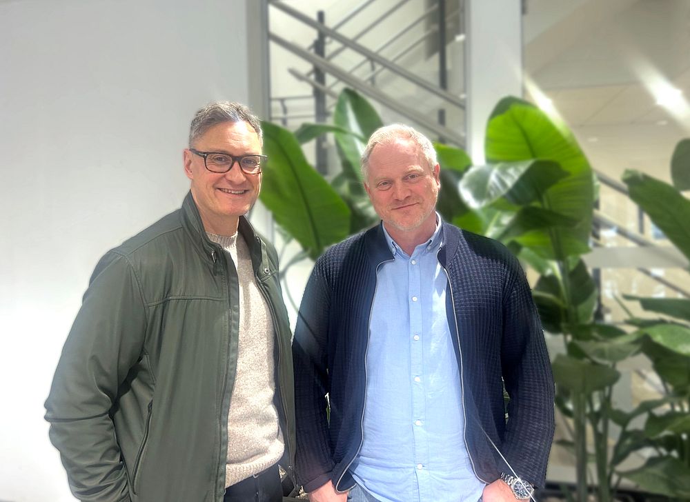 Håkon Iversen (LINK Arkitektur) og Knut Løkkebø (Multiconsult Norge)
