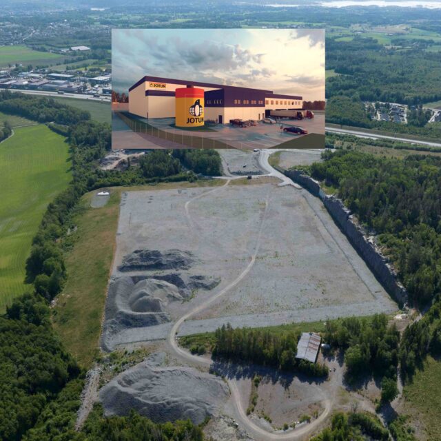 Jotun stikker spaden i jorda på Bulk Park Danebuåsen