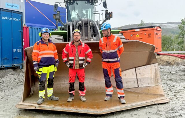 – Vår testmaskin har en ytelse tilsvarende hjullastere på diesel, om ikke bedre