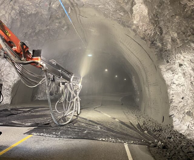 Nattarbeid i Hardanger-tunneler
